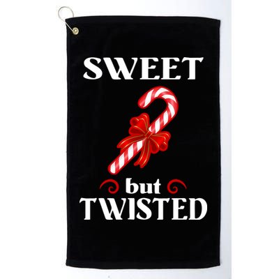 Sweet But Twisted Candy Cane Golf Towel
