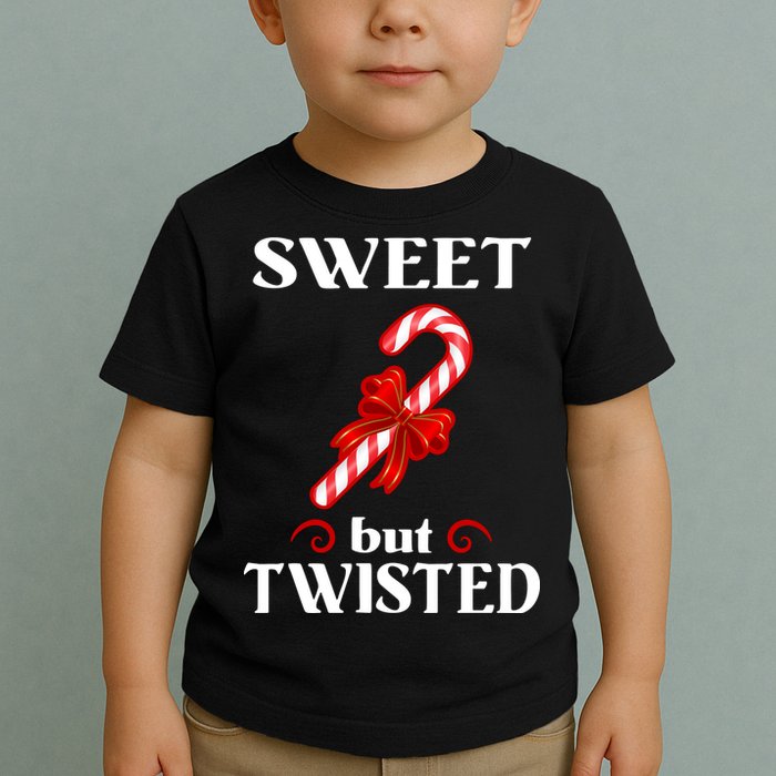 Sweet But Twisted Candy Cane Toddler T-Shirt