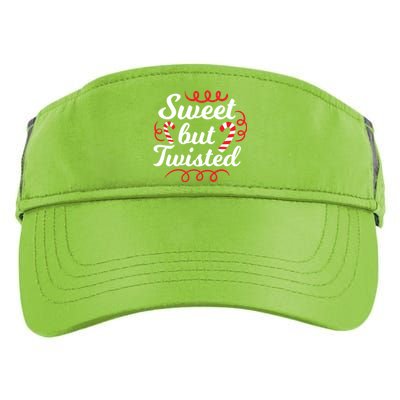 Sweet But Twisted Funny Candy Cane Christmas Gift Adult Drive Performance Visor