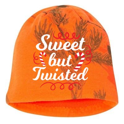 Sweet But Twisted Funny Candy Cane Christmas Gift Kati - Camo Knit Beanie