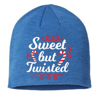 Sweet But Twisted Funny Candy Cane Christmas Gift Sustainable Beanie