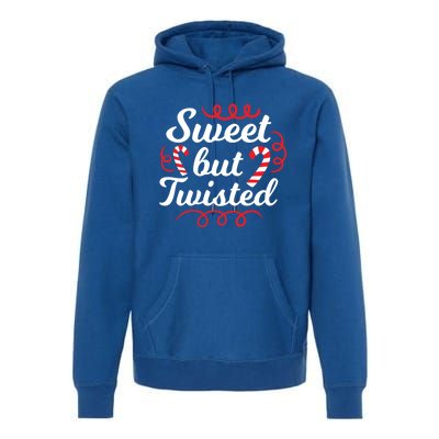 Sweet But Twisted Funny Candy Cane Christmas Gift Premium Hoodie