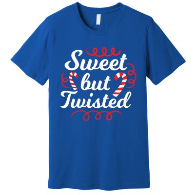 Sweet But Twisted Funny Candy Cane Christmas Gift Premium T-Shirt