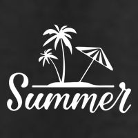 Summer Beach Tropical Vacation 7 Panel Mesh Trucker Snapback Hat