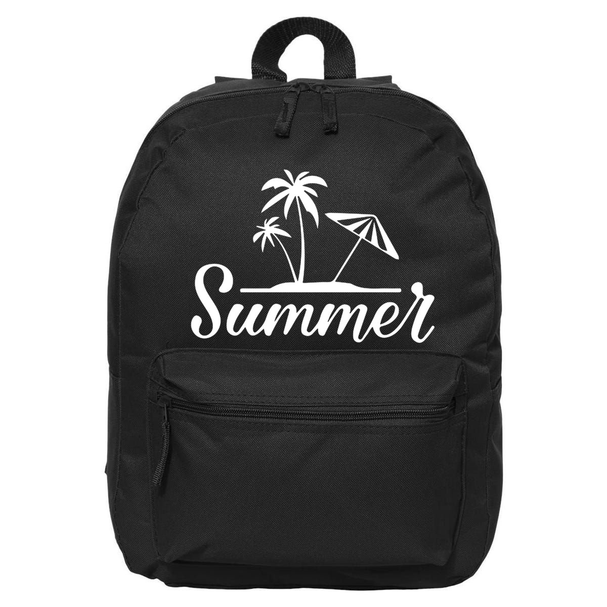 Summer Beach Tropical Vacation 16 in Basic Backpack