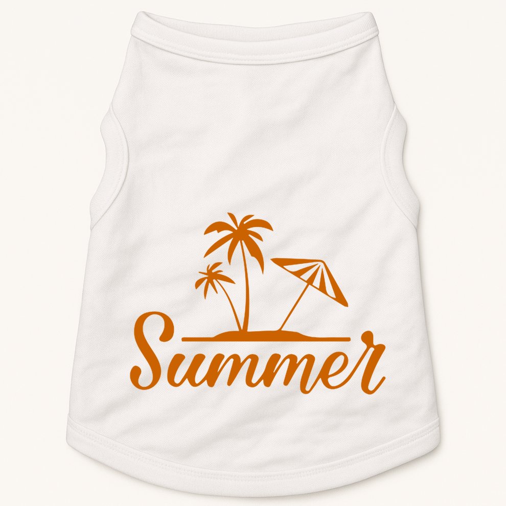 Summer Beach Tropical Vacation Doggie Tank