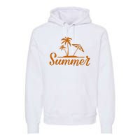 Summer Beach Tropical Vacation Premium Hoodie