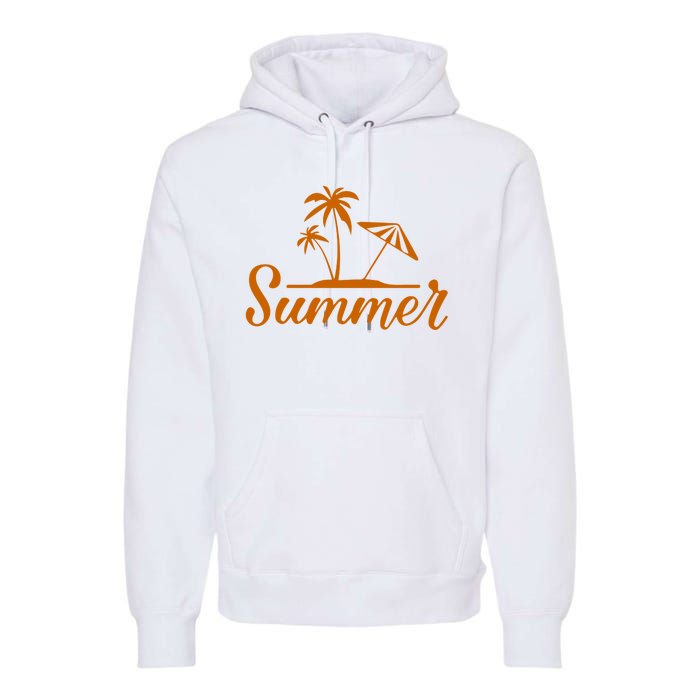 Summer Beach Tropical Vacation Premium Hoodie