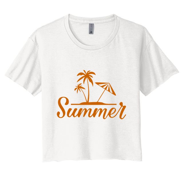 Summer Beach Tropical Vacation Crop Top
