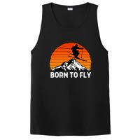 Sunset Born To Ply Skiing Lover Gifts For Skier PosiCharge Competitor Tank