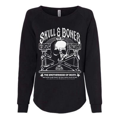 Skull Bones The Brotherhood Of Death Womens California Wash Sweatshirt