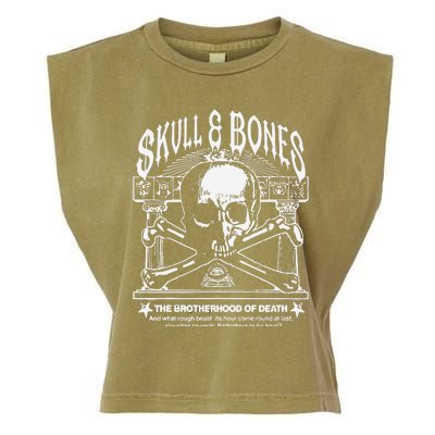 Skull Bones The Brotherhood Of Death Garment-Dyed Women's Muscle Tee