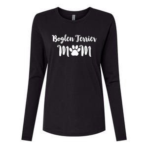 S Boglen Terrier Mom Dog Lover V Neck Womens Cotton Relaxed Long Sleeve T-Shirt