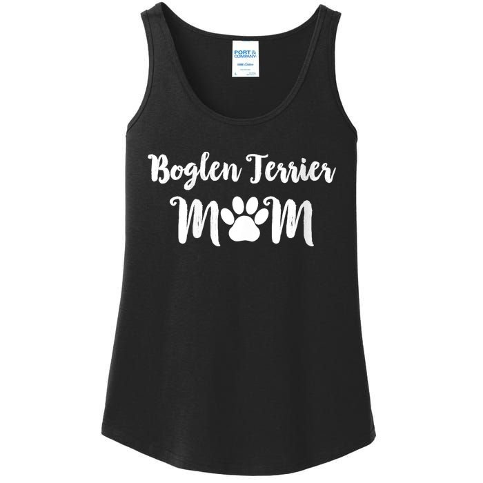 S Boglen Terrier Mom Dog Lover V Neck Ladies Essential Tank