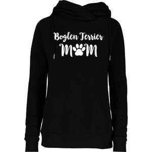 S Boglen Terrier Mom Dog Lover V Neck Womens Funnel Neck Pullover Hood