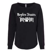 S Boglen Terrier Mom Dog Lover V Neck Womens California Wash Sweatshirt