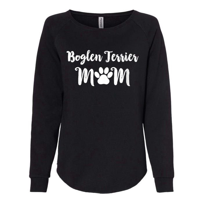 S Boglen Terrier Mom Dog Lover V Neck Womens California Wash Sweatshirt