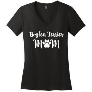 S Boglen Terrier Mom Dog Lover V Neck Women's V-Neck T-Shirt