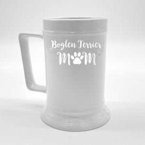 S Boglen Terrier Mom Dog Lover V Neck Beer Stein