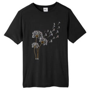 S Boston Terrier Flower Fly Dandelion Boston Terrier Funny Dog V Neck Tall Fusion ChromaSoft Performance T-Shirt