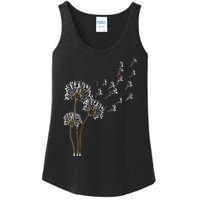 S Boston Terrier Flower Fly Dandelion Boston Terrier Funny Dog V Neck Ladies Essential Tank