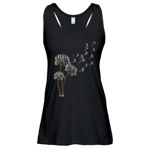 S Boston Terrier Flower Fly Dandelion Boston Terrier Funny Dog V Neck Ladies Essential Flowy Tank