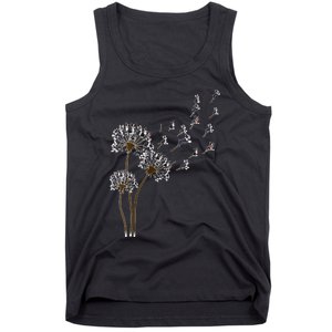 S Boston Terrier Flower Fly Dandelion Boston Terrier Funny Dog V Neck Tank Top