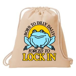 Shitheadsteve Born To Dilly Dally Frog Forced To Lock In New Drawstring Bag