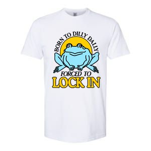 Shitheadsteve Born To Dilly Dally Frog Forced To Lock In New Softstyle CVC T-Shirt