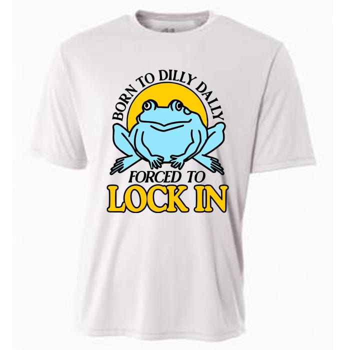 Shitheadsteve Born To Dilly Dally Frog Forced To Lock In New Cooling Performance Crew T-Shirt