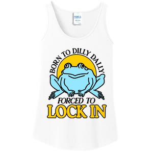 Shitheadsteve Born To Dilly Dally Frog Forced To Lock In New Ladies Essential Tank