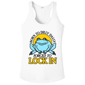 Shitheadsteve Born To Dilly Dally Frog Forced To Lock In New Ladies PosiCharge Competitor Racerback Tank