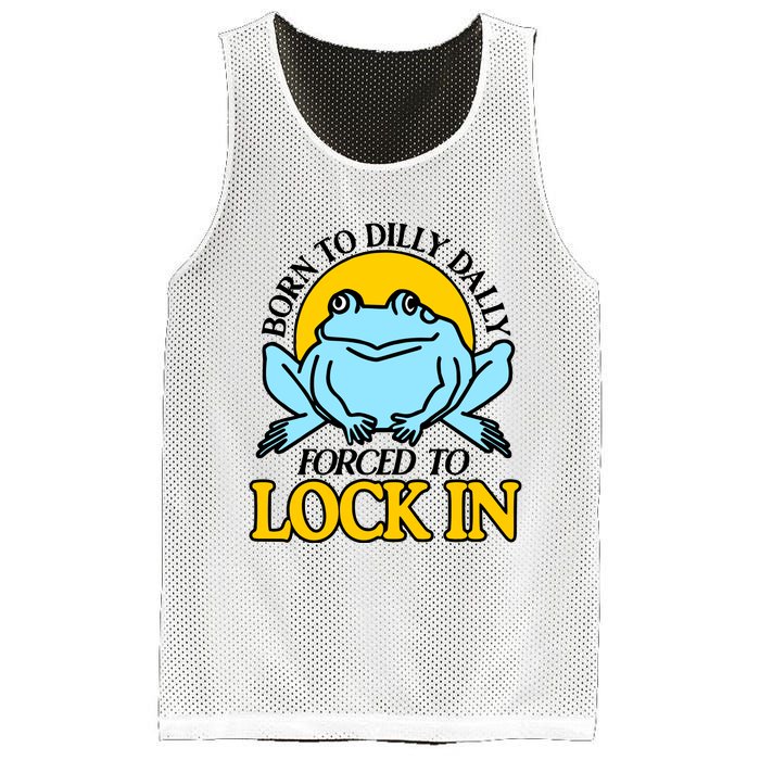 Shitheadsteve Born To Dilly Dally Frog Forced To Lock In New Mesh Reversible Basketball Jersey Tank