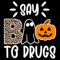Say Boo To Drugs Awareness Halloween 16 in Basic Backpack
