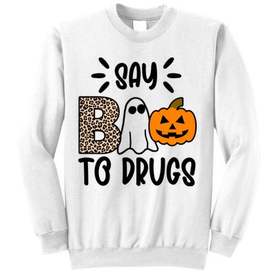 Say Boo To Drugs Awareness Halloween Sweatshirt