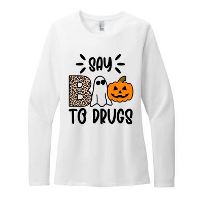 Say Boo To Drugs Awareness Halloween Womens CVC Long Sleeve Shirt