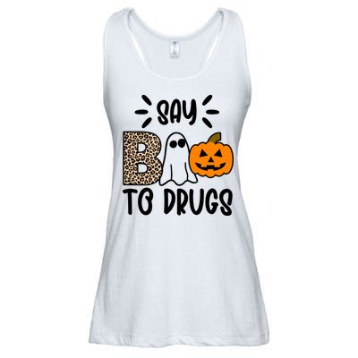 Say Boo To Drugs Awareness Halloween Ladies Essential Flowy Tank
