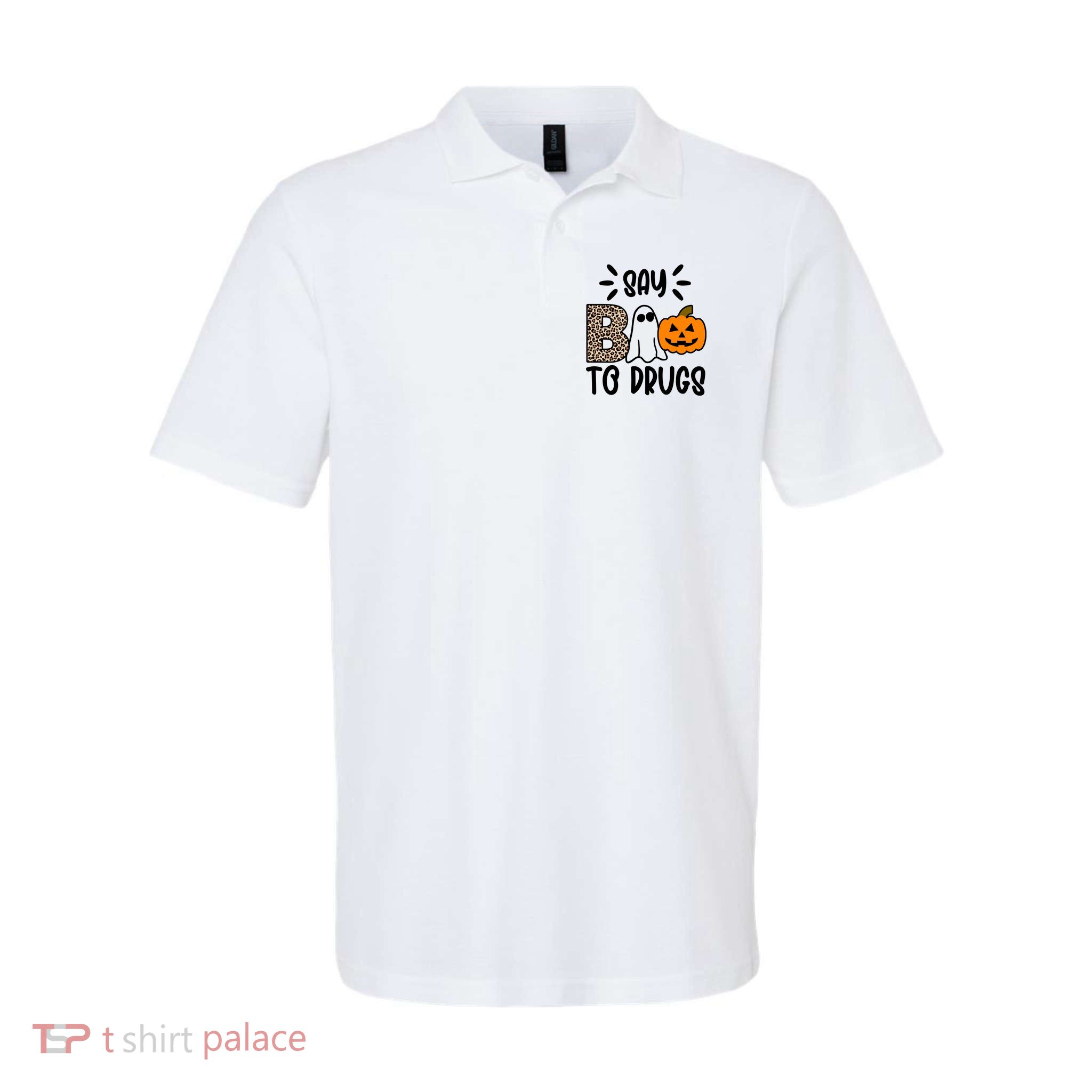 Say Boo To Drugs Awareness Halloween Polo