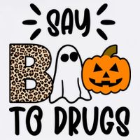 Say Boo To Drugs Awareness Halloween Women's V-Neck T-Shirt