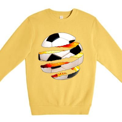 Soccer Ball Tear Premium Crewneck Sweatshirt