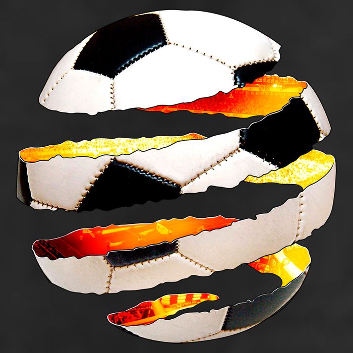 Soccer Ball Tear 7 Panel Mesh Trucker Snapback Hat
