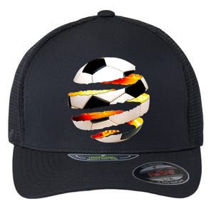 Soccer Ball Tear Flexfit Unipanel Trucker Cap