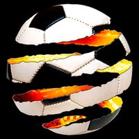 Soccer Ball Tear Cooling Performance Crew T-Shirt