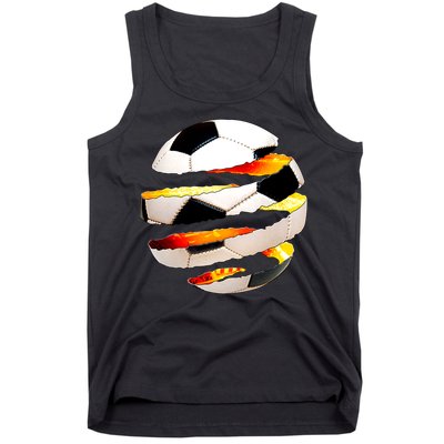 Soccer Ball Tear Tank Top