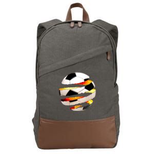 Soccer Ball Tear Cotton Canvas Backpack