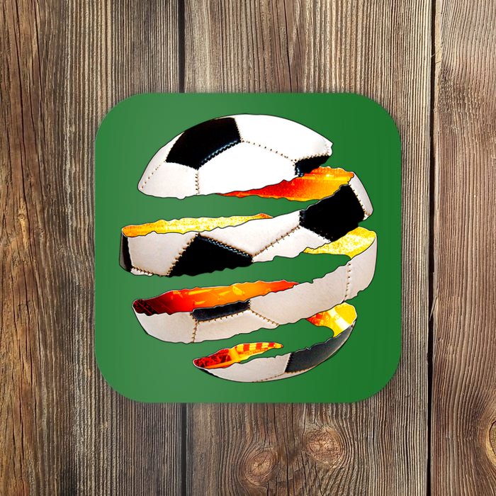 Soccer Ball Tear Coaster