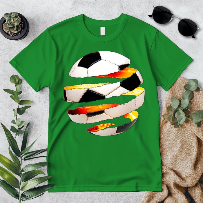 Soccer Ball Tear Premium T-Shirt