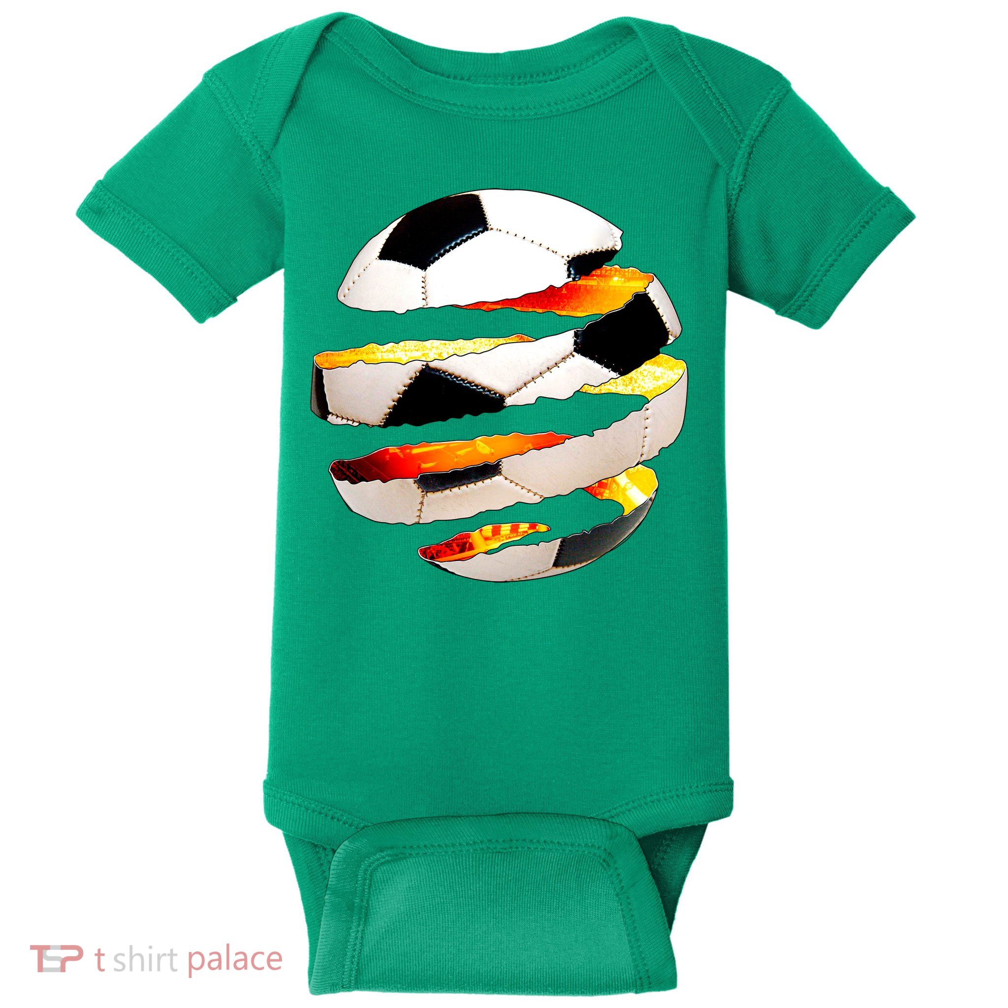 Soccer Ball Tear Baby Bodysuit