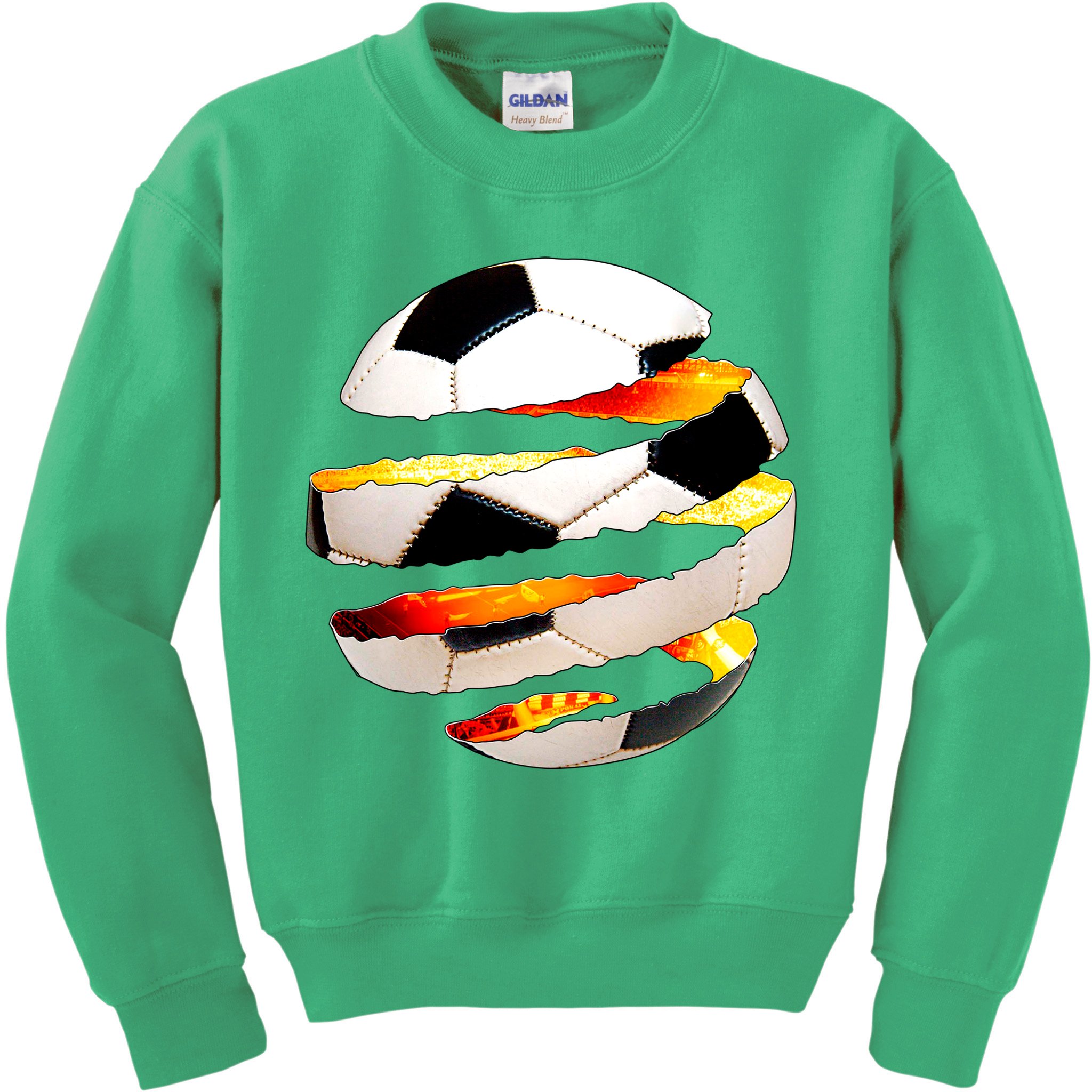 Soccer Ball Tear Kids Sweatshirt