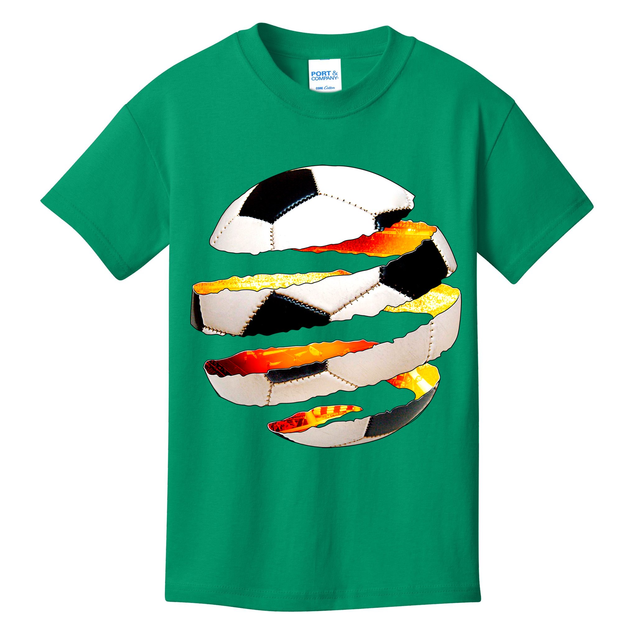 Soccer Ball Tear Kids T-Shirt